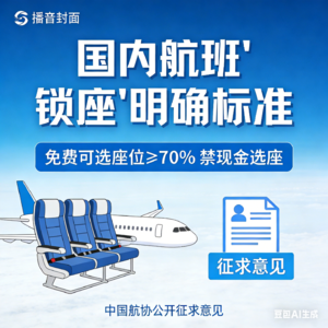 航班“锁座”需要付费解锁,将有明确标准!