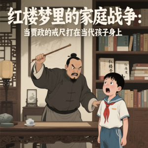红楼梦里的家庭战争：当贾政的戒尺打在当代孩子身上