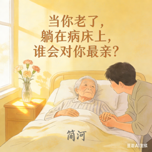 当你老了，躺在病床上，谁会对你最亲？