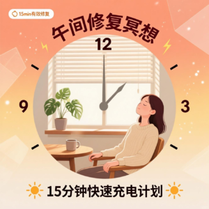 午间修复冥想|15分钟快速充电计划