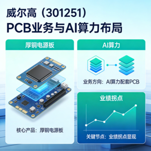 威尔高（301251）：AI 算力风口下，厚铜 PCB 龙头的业绩拐点真的来了！