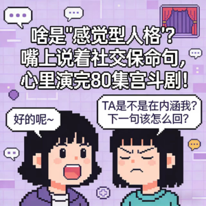啥是“感觉型人格”？嘴上说着社交保命句，心里演完80集宫斗剧！