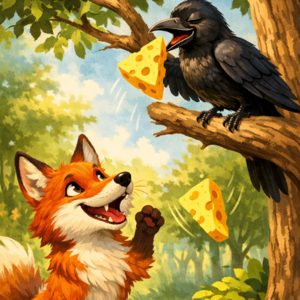 EP1 Crow and Fox | 乌鸦与狐狸 | 中英文双语故事