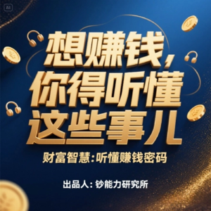 想赚钱,你得听懂这些事儿!