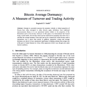【第397期】(Ledger)比特币的“币龄”秘密:平均休眠期如何揭示高价下的“老币”异动与长期持有者行为