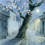 月光照在杏花巷