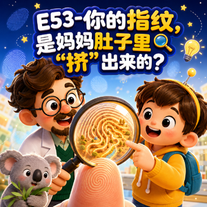 E53-你的指纹,是妈妈肚子里“挤”出来的?|人体