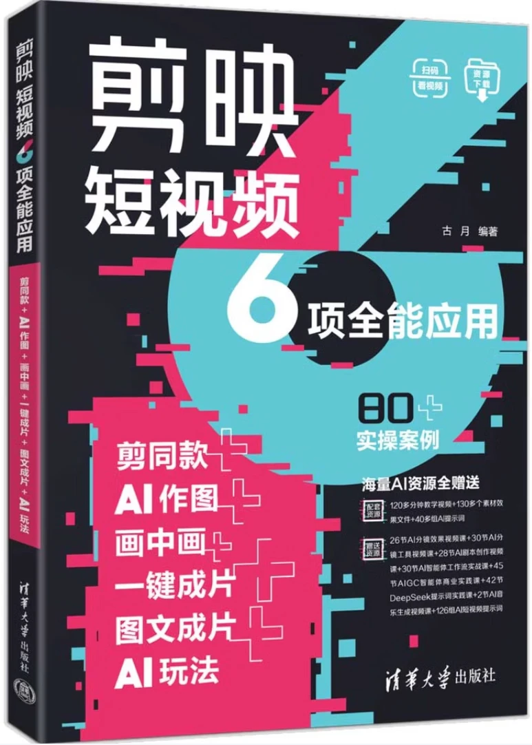 剪映短视频6项全能应用：剪同款+AI作图+画中画+一键成片+图文成片+AI玩法