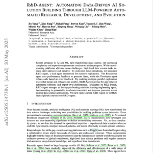 【第341期】（中文）R&D-Agent：自动化数据驱动AI解决方案构建