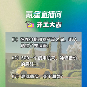 在卷价格和卷产品之间，BBA选择了卷铺盖；500一个的手机壳，冲破低价的魔咒｜开工大吉0719