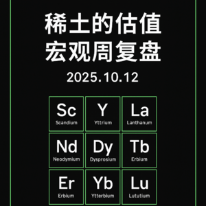 稀土的估值：美股宏观周复盘20251012