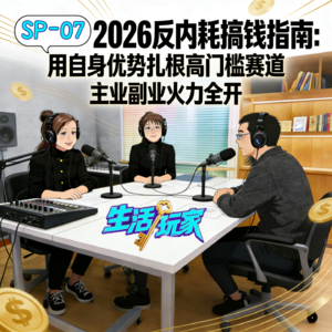 SP-07 2026反内耗搞钱指南 用自身优势扎根高门槛赛道 主业副业火力全开