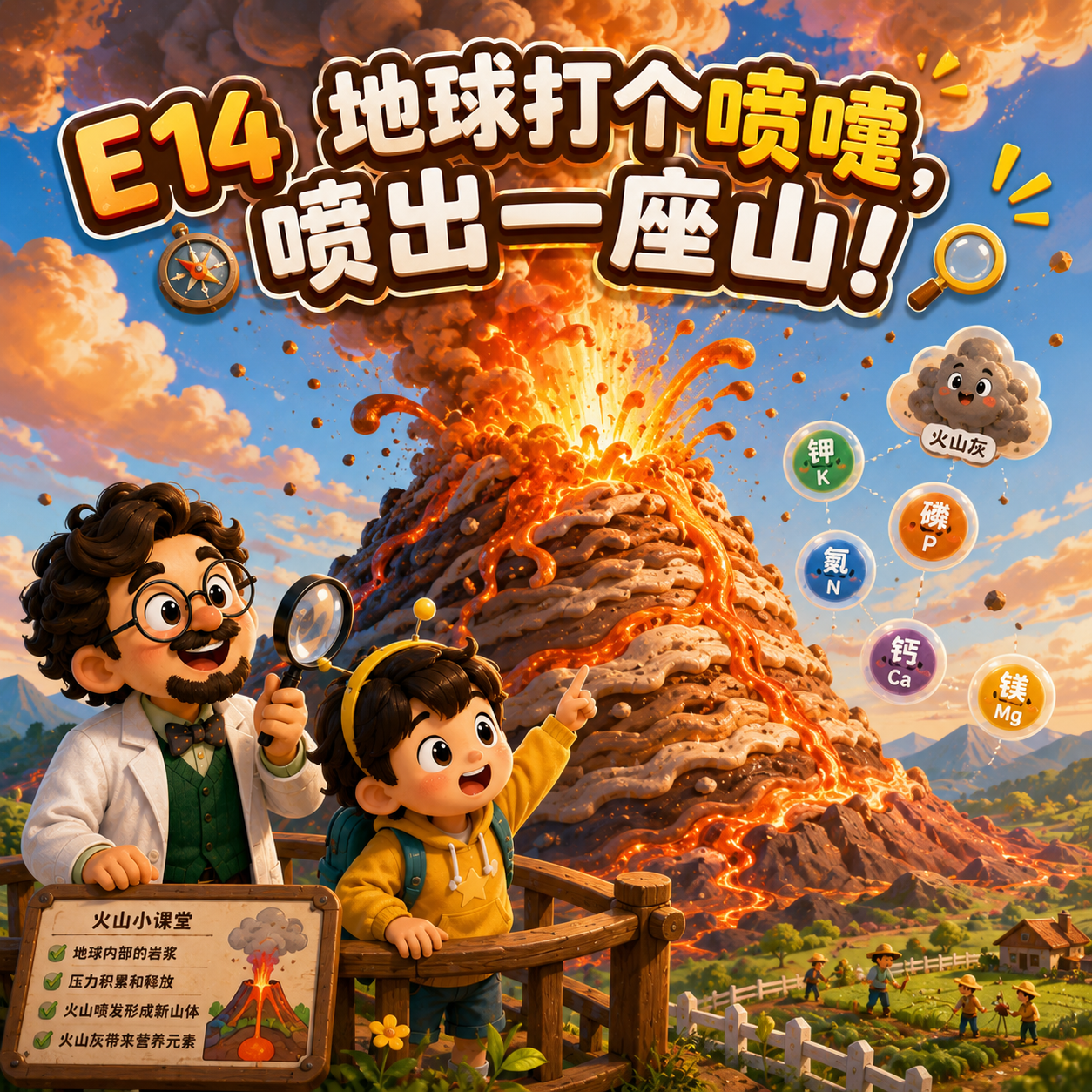 E14-地球打个喷嚏，喷出一座山！｜地球 episode artwork