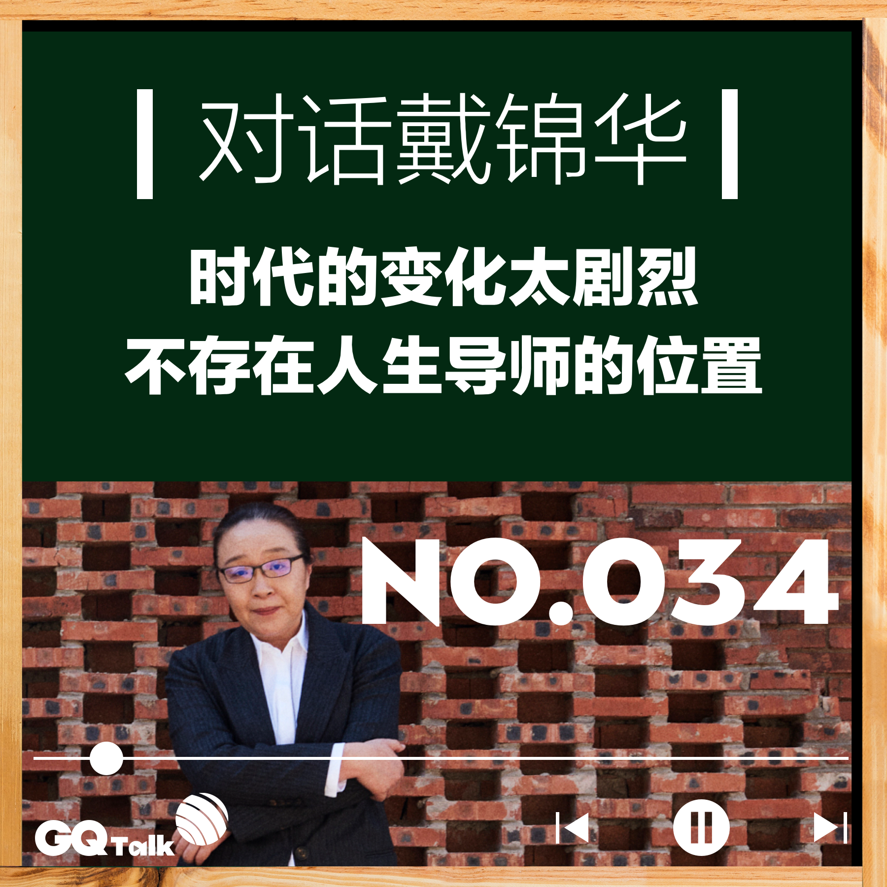 cover of episode 【034】对话戴锦华：时代的变化太剧烈，不存在人生导师的位置