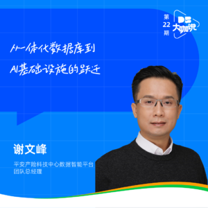 Vol.22 | 对话平安产险科技中心谢文峰：从一体化数据库到AI基础设施的跃迁