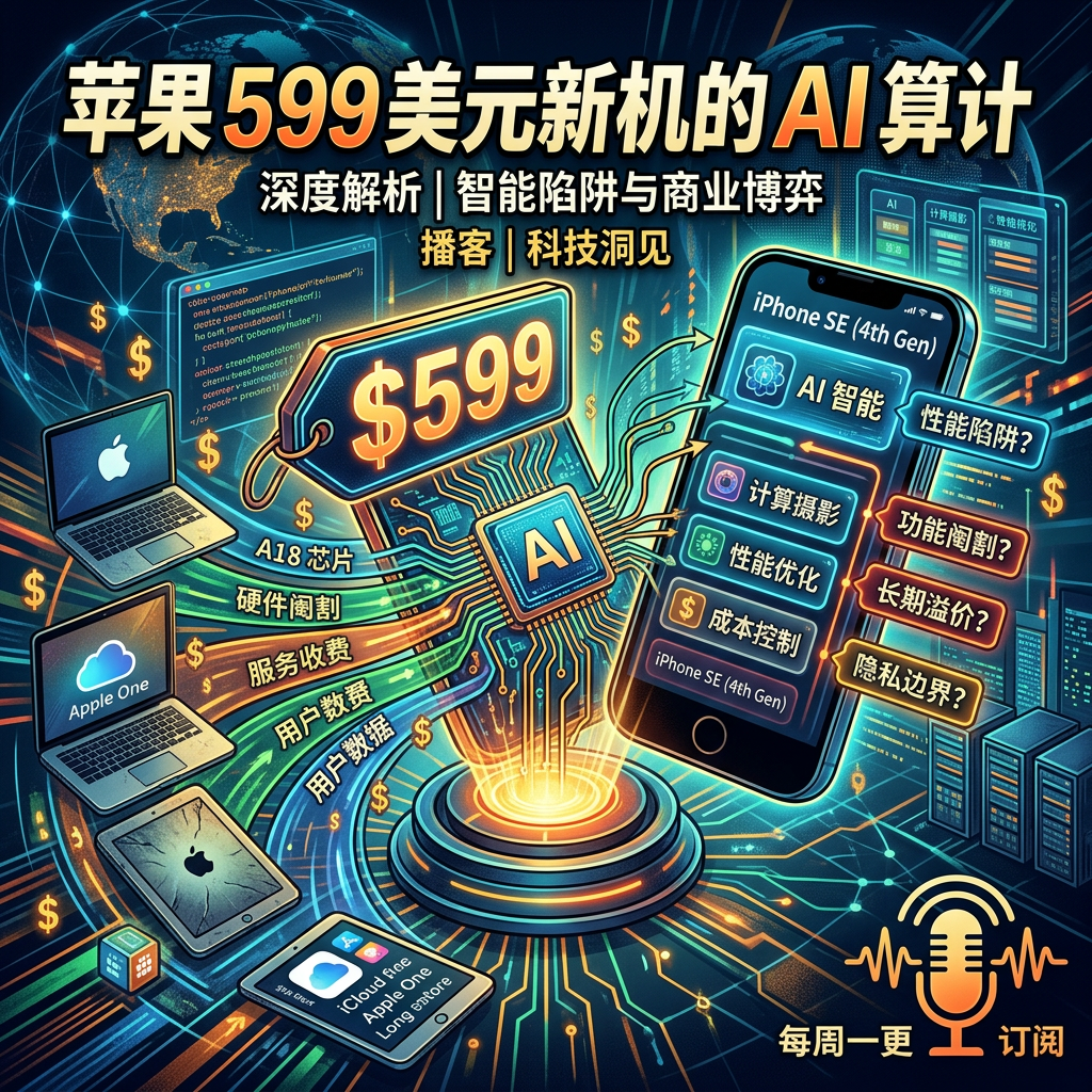 【科技路边摊】苹果599美元新机的AI算计 episode artwork
