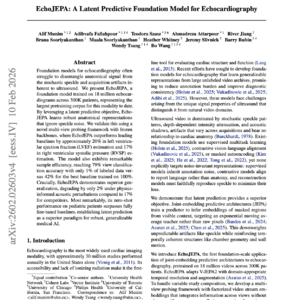 【第549期】EchoJEPA:超声心动图潜在预测基础模型
