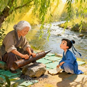 E154 成语故事小屋：铁杵成针