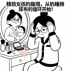 EP07.鸡飞狗跳系列：精致女孩的崩塌，从奶睡换尿布的循环开始！