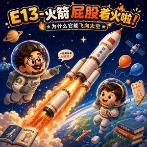 E13-火箭屁股着火啦!——为什么它能飞向太空|交通工具