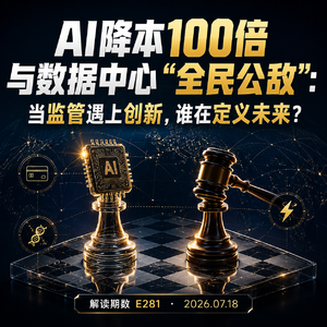 AI降本100倍与数据中心“全民公敌”：当监管遇上创新，谁在定义未来？
