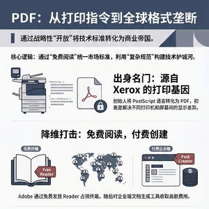 PDF免费格式如何垄断全球办公?揭秘Adobe狂赚的商业阳谋