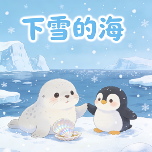 下雪的海