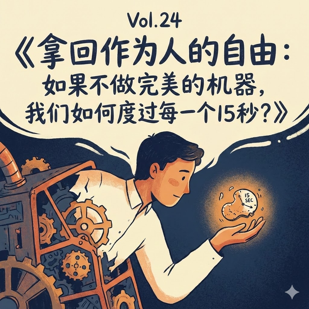 Vol.24 《拿回作为人的自由：如果不做完美的机器，我们如何度过每一个15秒？》 episode artwork