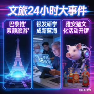 1.18文旅前哨-文旅 24 小时大事件:雅安猪文化活动开锣、巴黎推 “素颜旅游” 、银发研学成新蓝海