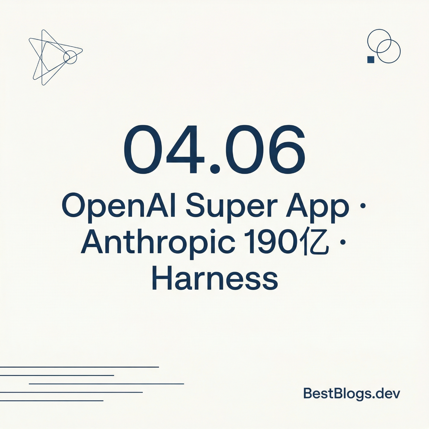 EP19 · OpenAI 超级应用 · Anthropic 190 亿 · 04.06 早报 episode artwork