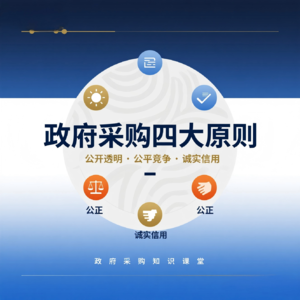 秒懂政府采购法第三条四大原则