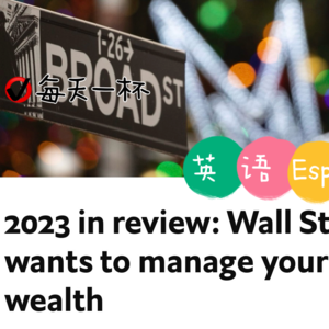 【112】回顾2023，在华尔街寻求财富管理
