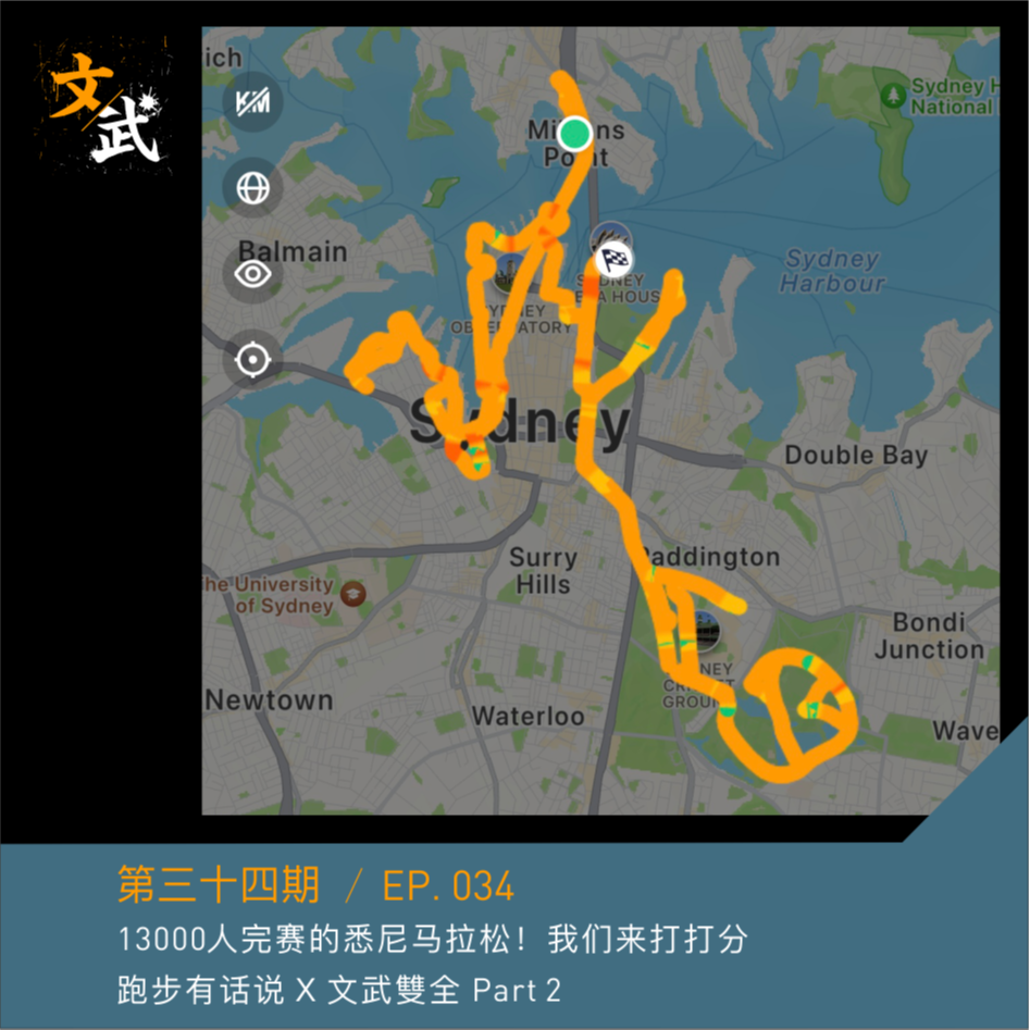 EP034 (周末加更) 13000人完赛的悉尼马拉松！我们来打打分｜跑步有话说 X 文武雙全 Part 2 episode artwork