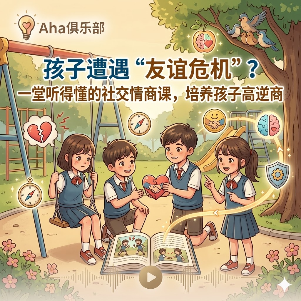 Vol1.7 【情绪】 孩子遭遇“友谊危机”？一堂听得懂的社交情商课，培养孩子高逆商 episode artwork