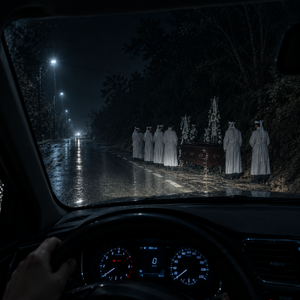 【鸡毛诡话】第65期：雨夜，垂在双腿间的头