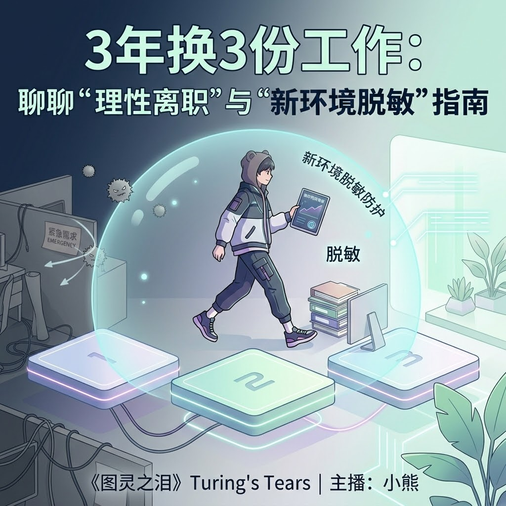 3年换3份工作：聊聊“如何理性离职”与“新环境生存与脱敏指南” episode artwork