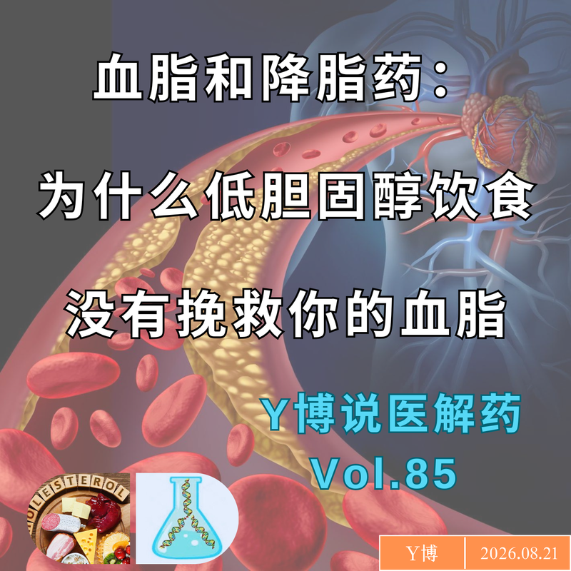 血脂和降脂药到底是什么?为什么低胆固醇饮食救不了你的血脂?降脂药、降脂针,它们有什么区别?Vol.85 Episode cover