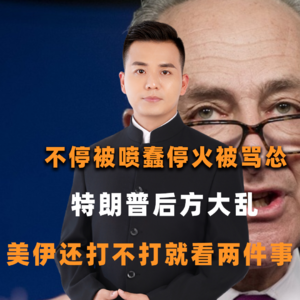 不停被喷蠢停火被骂怂，特朗普后方大乱，美伊还打不打就看两件事