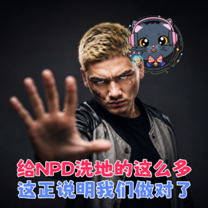 给NPD洗地的怎么怎么多！这正说明我们做对了！