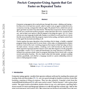 【第675期】PreAct：基于状态机与验证机制的计算机辅助代理加速系统