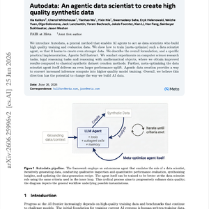 【第684期】Autodata:以智能体模拟数据科学家构建高质量合成数据