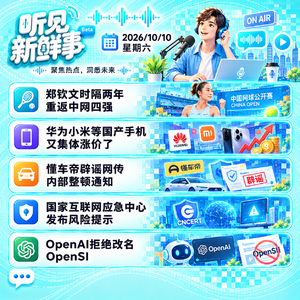 1010｜郑钦文重返中网四强;国产手机集体涨价;OpenAI拒绝改名OpenSI