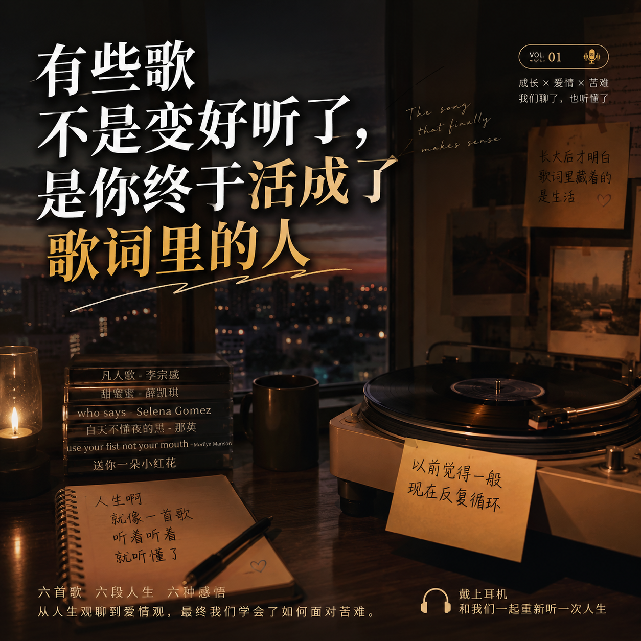 有些歌不是变好听了,是你终于活成了歌词里的人 episode artwork