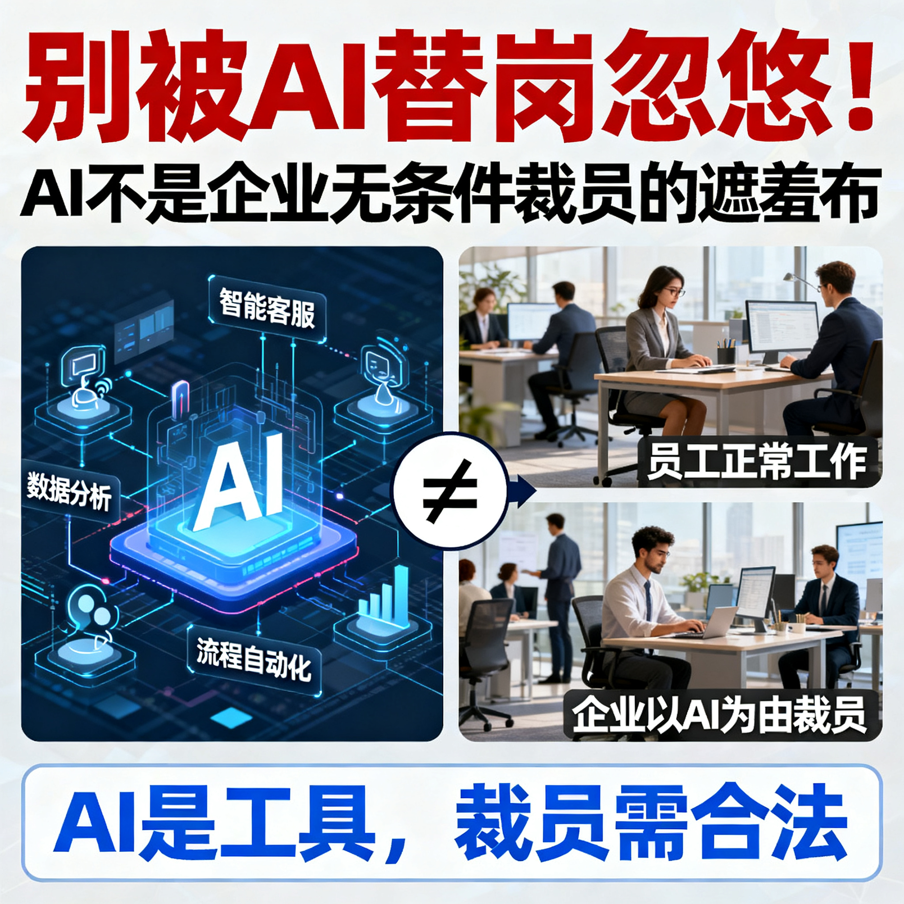 别被Ai替岗忽悠！AI 不是企业无条件裁员的遮羞布 episode artwork