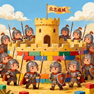 E145 成语故事小屋：众志成城