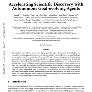 【第508期】SAGA：科学发现中的动态目标演化自主智能体