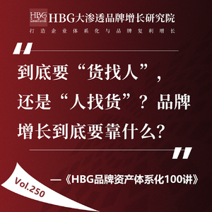 Vol.250 到底要“货找人”,还是“人找货”?品牌增长到底要靠什么?