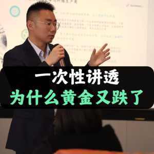 一次性讲透为什么黄金又跌了