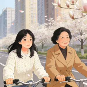 春寒中母女的暖心对话