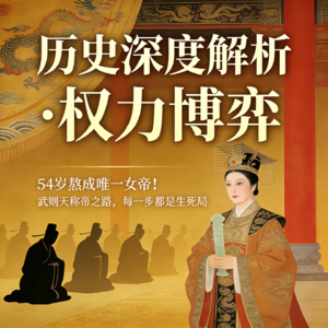54岁熬成唯一女帝！武则天称帝之路，每一步都是生死局